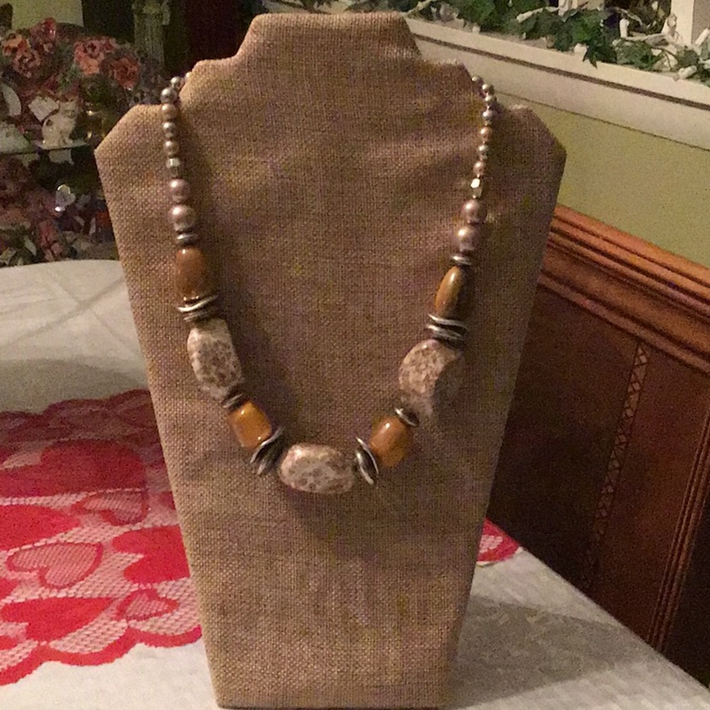 4 for $25! Beautiful Boho Chic Stone and Bead Neck